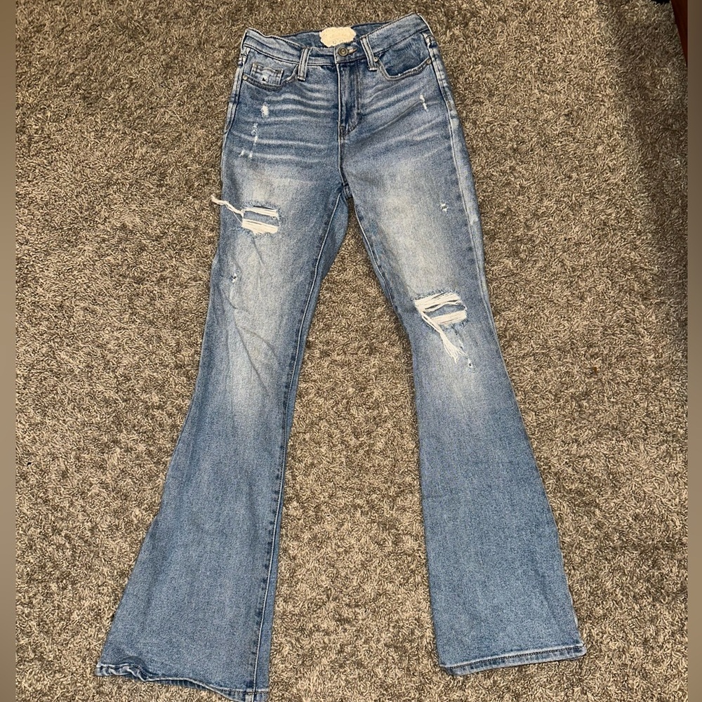 Altar'd State Women's Blue Flared Jeans